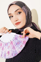 Karışık Desen Bambu Kraş Ayda Eşarp