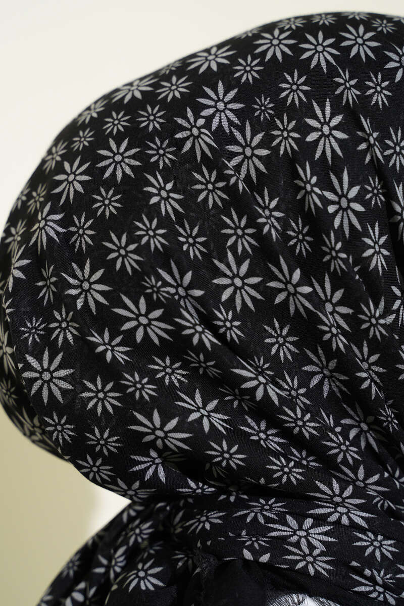 Karışık Desen Flamu Cotton Eşarp Asorti 1