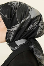 Karışık Desen Flamu Cotton Eşarp Asorti 12