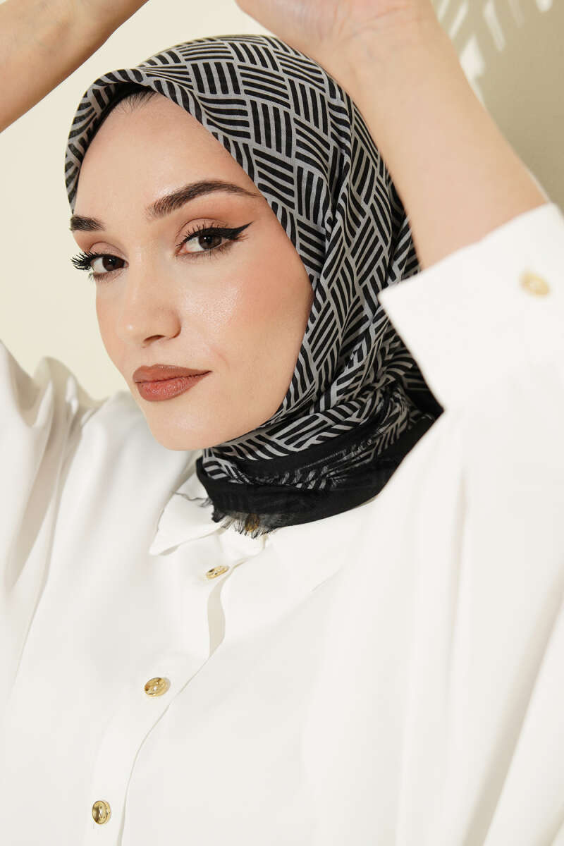 Karışık Desen Flamu Cotton Eşarp Asorti 2