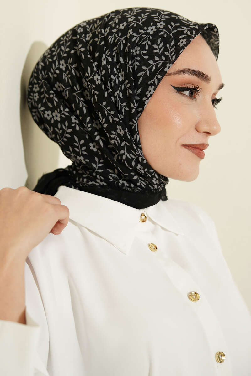 Karışık Desen Flamu Cotton Eşarp Asorti 6