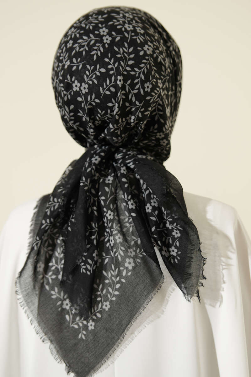 Karışık Desen Flamu Cotton Eşarp Asorti 6