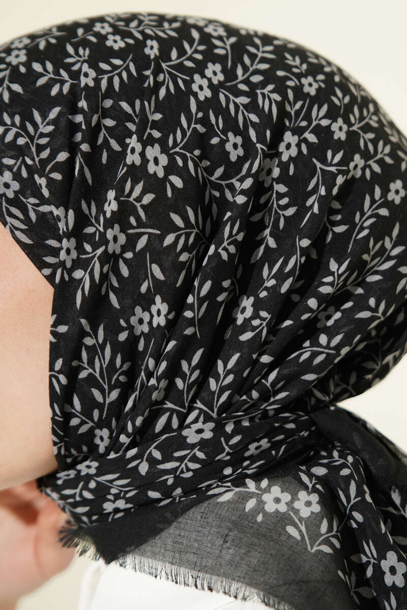 Karışık Desen Flamu Cotton Eşarp Asorti 6