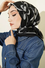 Karışık Desen Flamu Cotton Eşarp Asorti 7