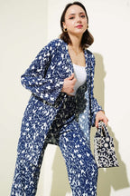 Karışık Desenli Bürümcük Kimono İkili Takım