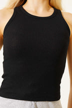 Kaşkorse Kolsuz Body Siyah