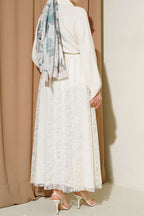 Kemerli Çiçekli Kloş Tül Etek