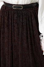 Kemerli Çiçekli Kloş Tül Etek