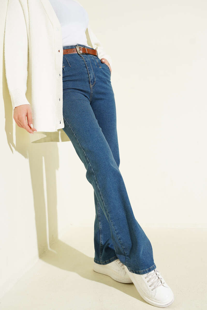 Kemerli Palazzo Kot Pantolon