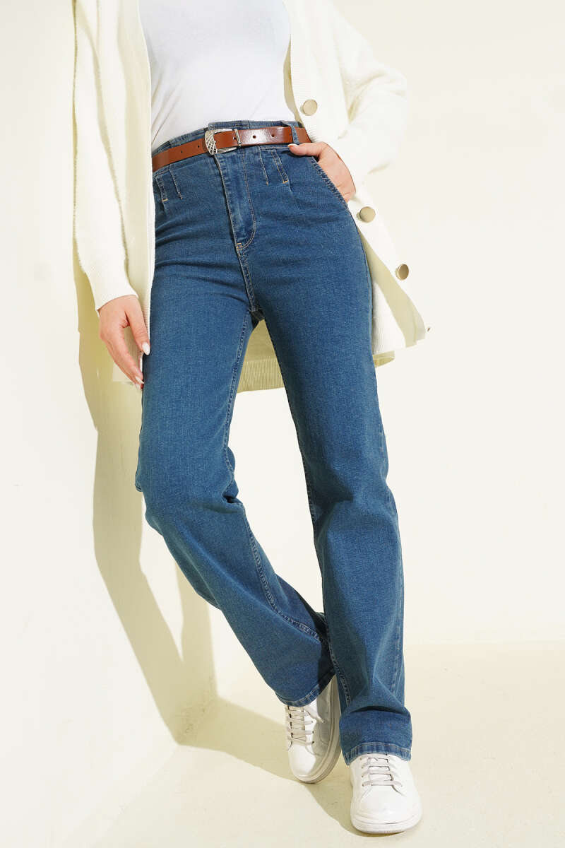 Kemerli Palazzo Kot Pantolon