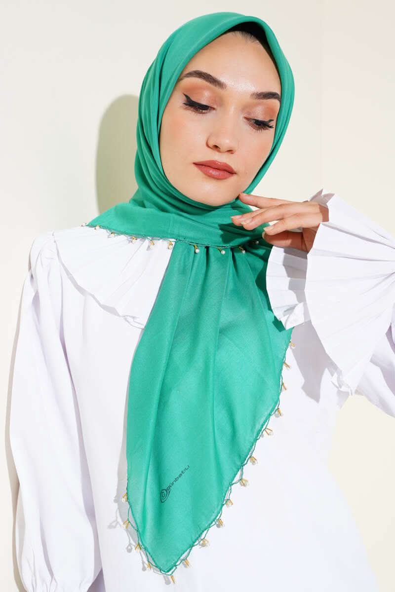 Beadembroidered Yazma Scarf