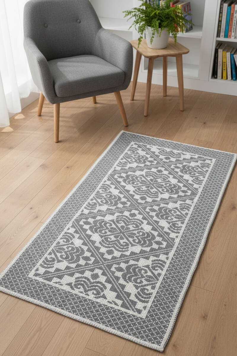Kendinden Kabartma Desenli Kilim Asorti 3