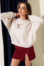 Cherry Embroidered Sweatshirt