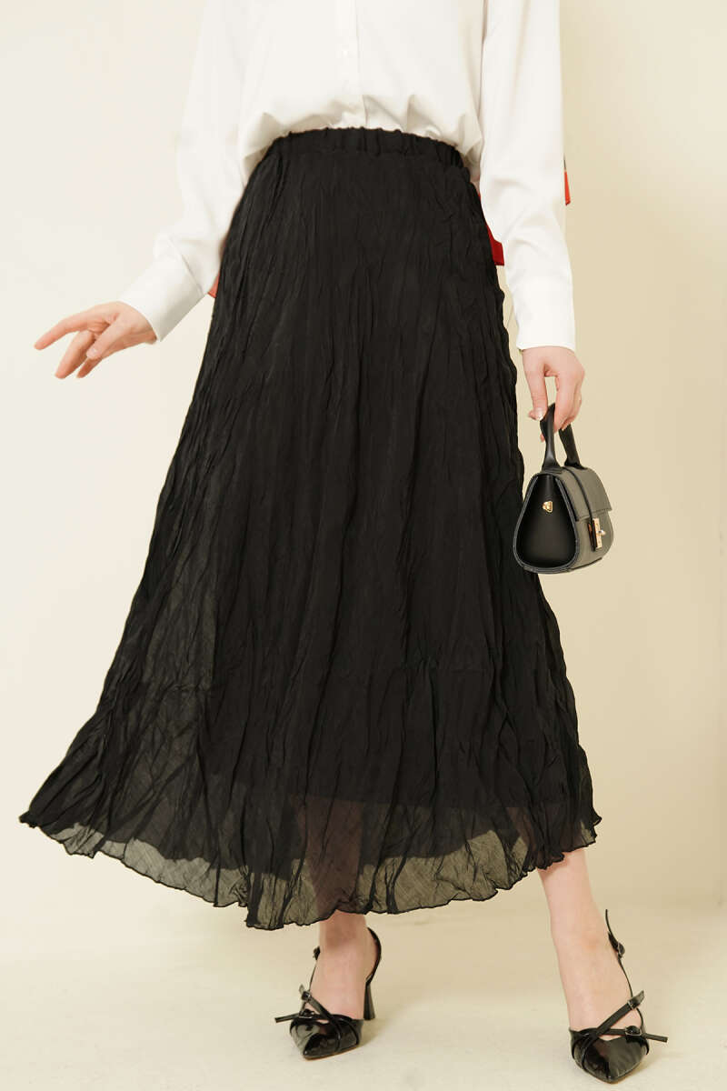 Kırışık Beli Lastikli Etek Главное изображение товара