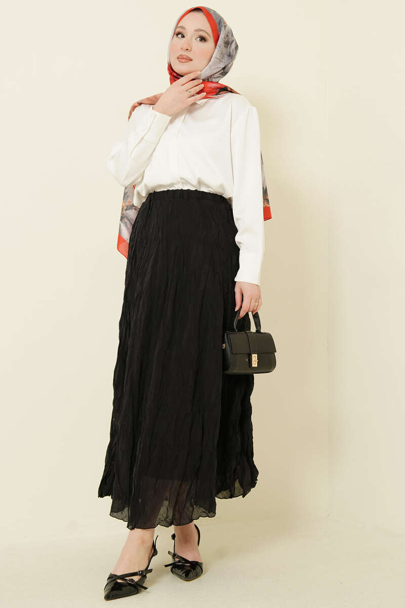 Crinkle Waist Elasticated Skirt Второстепенное изображение товара