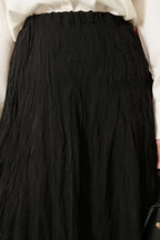 Kırışık Beli Lastikli Etek