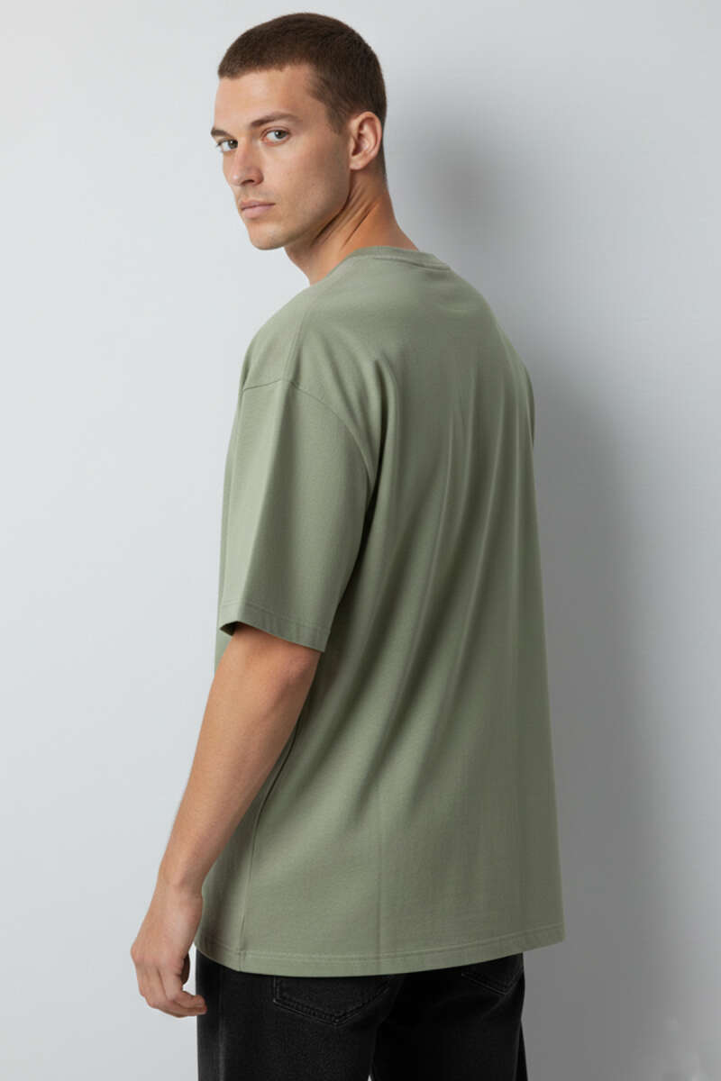 Kısa Kollu Oversize Erkek Tişört