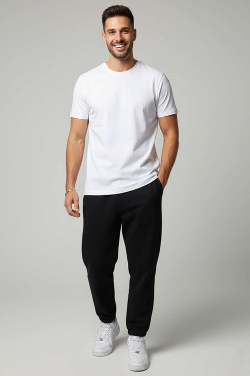 Kol Katlı Basic Erkek T-shirt