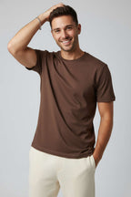 Kol Katlı Basic Erkek T-shirt