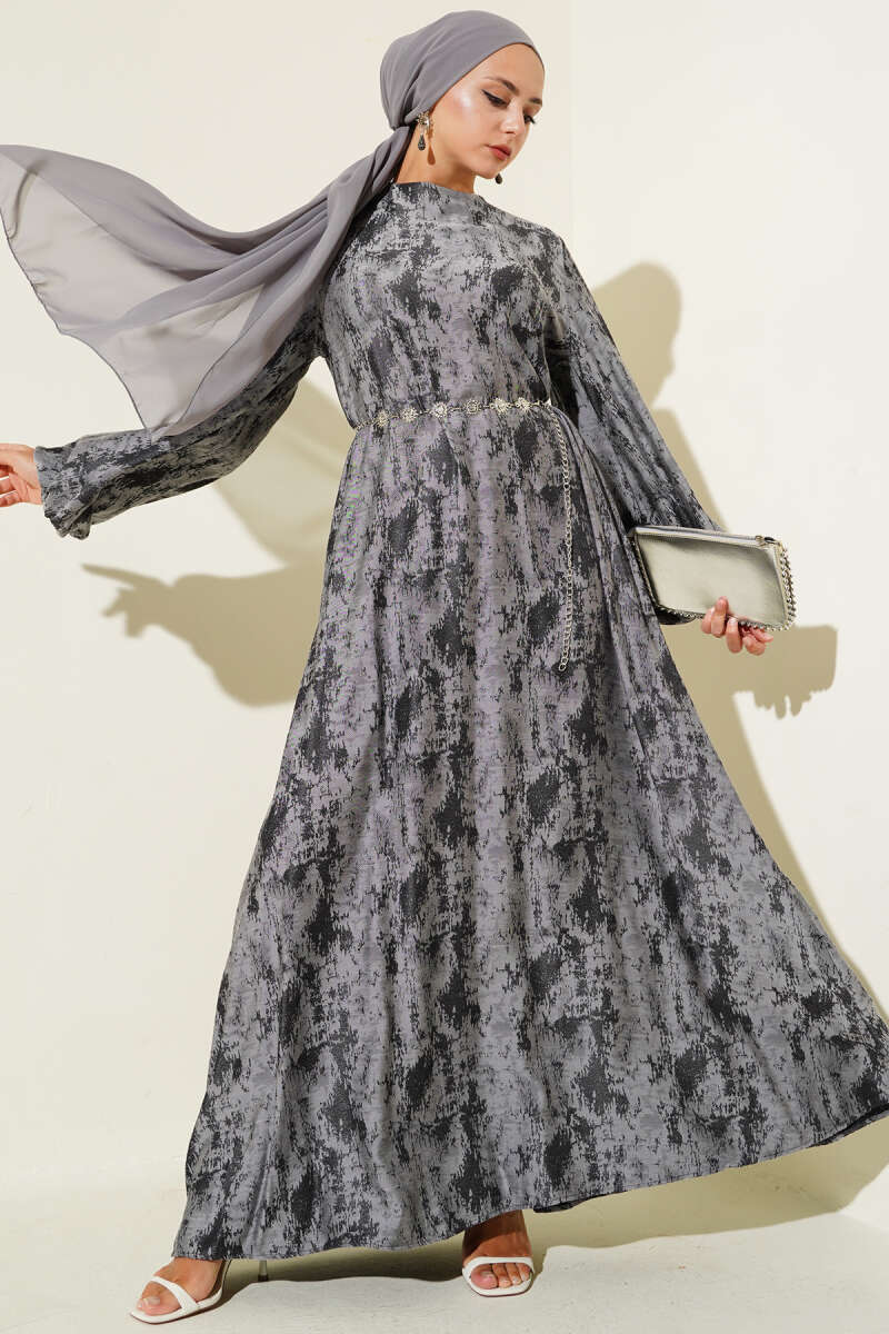 Patterned Long Dress