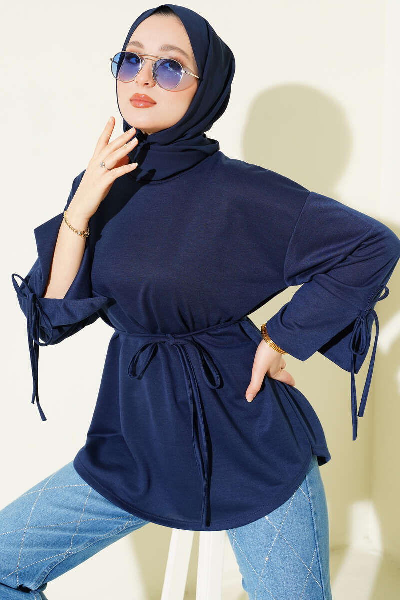 Kolları Bağcıklı İki İpli Tunik