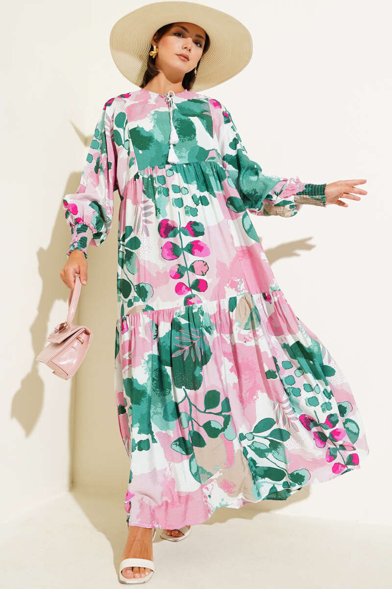 Patterned Long Dress