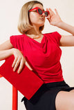 Kolsuz Bluz Kırmızı