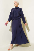 Skirted Double Set With Tyre Detailed Skirt