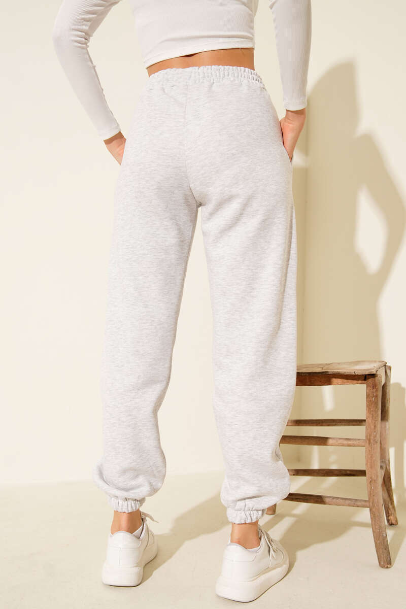 Lastikli Üç İplik Jogger Pantolon