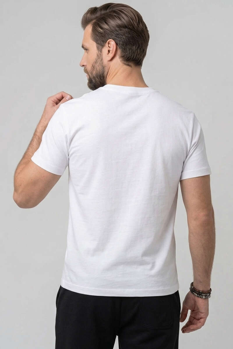 Lazer Kesim Basic Erkek T-shirt