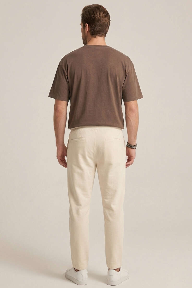 Lazer Kesim Basic Erkek T-shirt