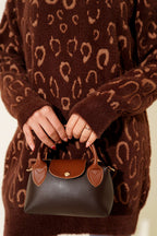 Leopar Desenli Sakallı Tunik