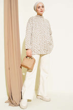 Leopar Desenli Triko Tunik