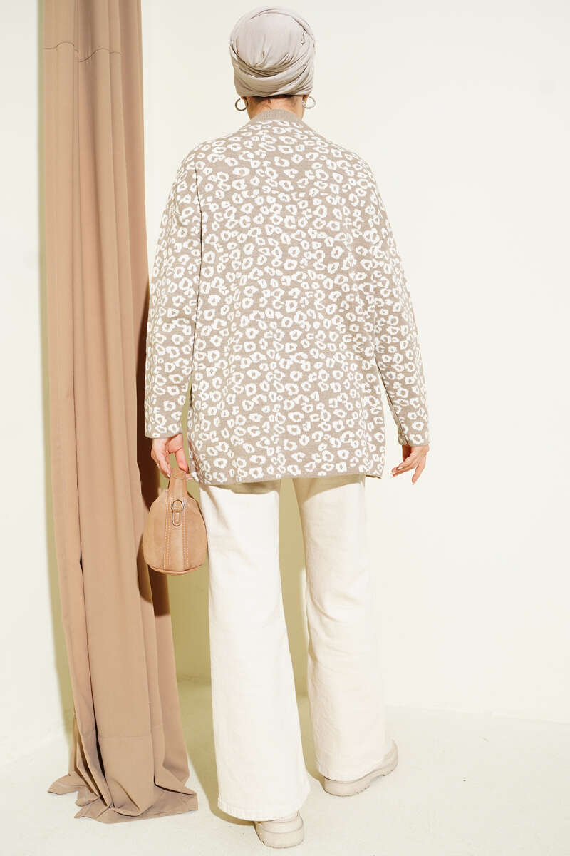 Leopar Desenli Triko Tunik