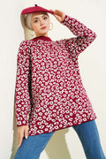 Leopar Desenli Triko Tunik
