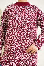 Leopar Desenli Triko Tunik