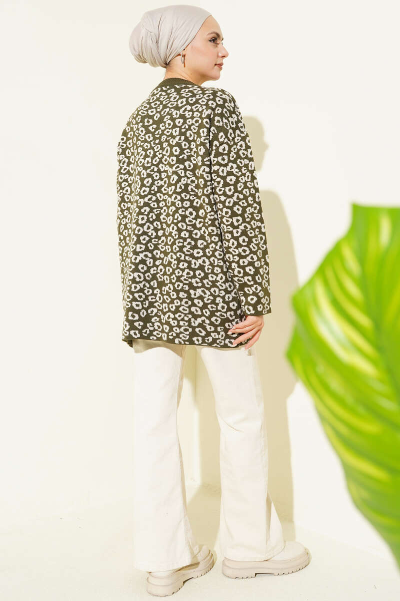 Leopar Desenli Triko Tunik