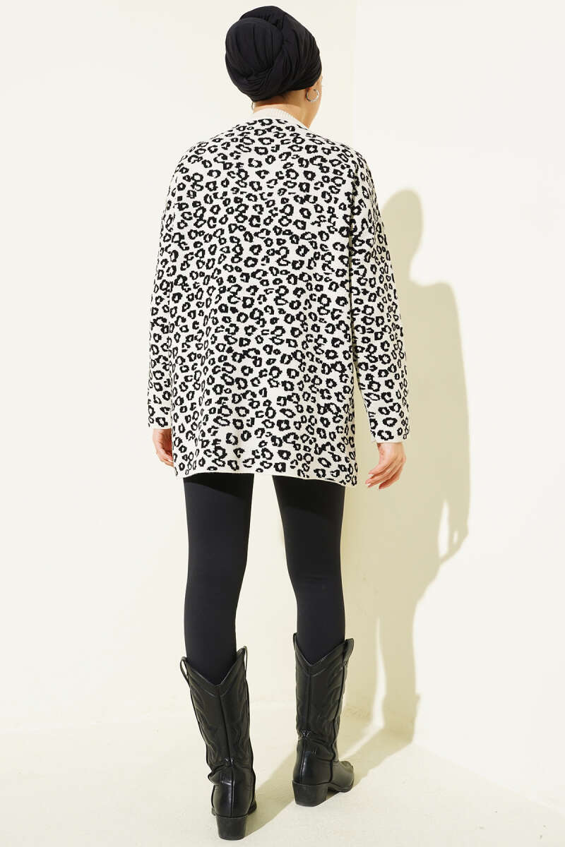 Leopar Desenli Triko Tunik