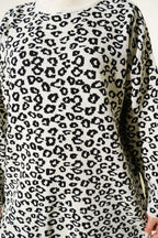 Leopar Desenli Triko Tunik