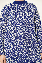 Leopar Desenli Triko Tunik