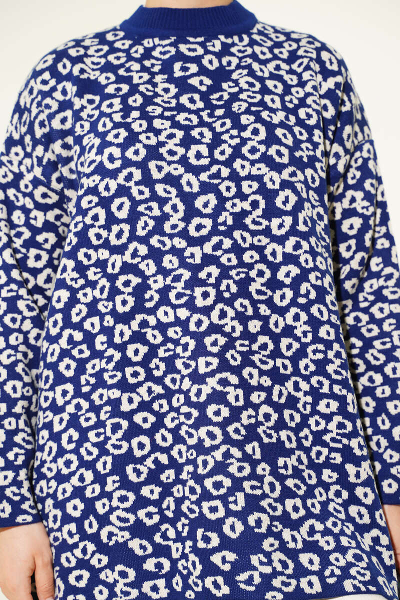 Leopar Desenli Triko Tunik