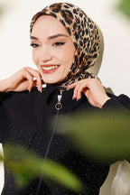 Leopar Serisi Cotton Eşarp Asorti 11