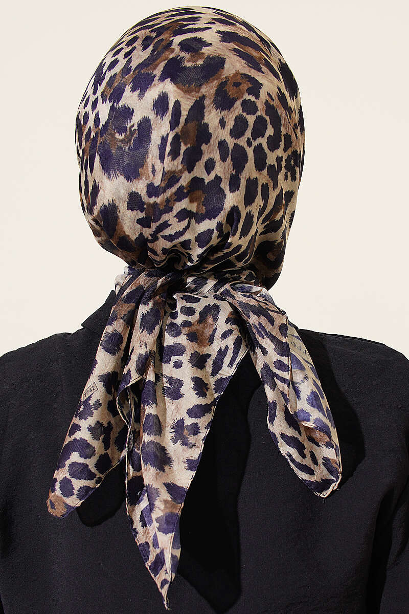Leopar Serisi Cotton Eşarp Asorti 12