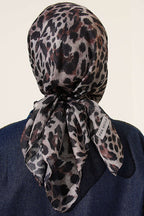 Leopar Serisi Cotton Eşarp Asorti 15