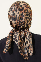 Leopar Serisi Cotton Eşarp Asorti 4