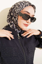 Leopar Serisi Cotton Eşarp Asorti 5