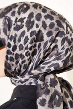 Leopar Serisi Cotton Eşarp Asorti 5