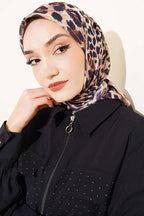 Leopar Serisi Cotton Eşarp Asorti 8