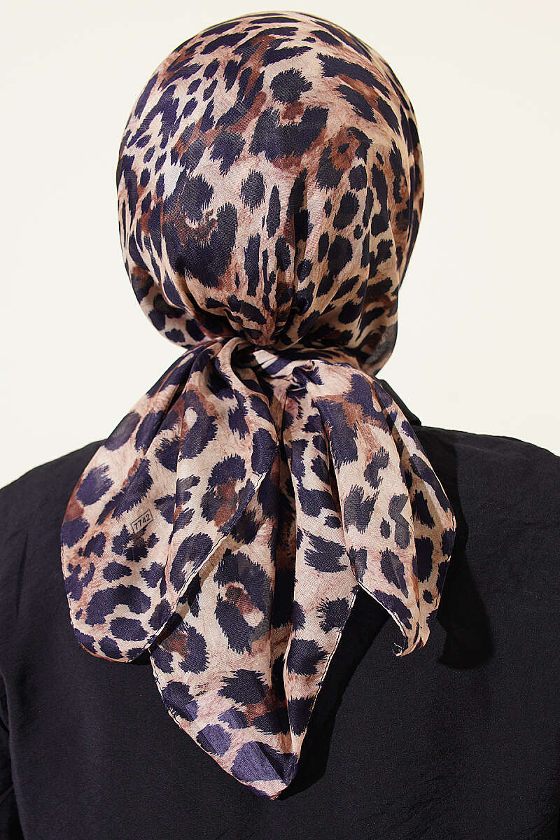 Leopar Serisi Cotton Eşarp Asorti 8