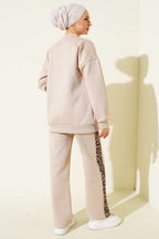 Leopard Stripe Scuba Double Set